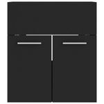 Casa si Gradina - Mobilier - Seturi de mobilier - Seturi baie - Set mobilier de baie, negru, lemn prelucrat - Infinity.ro