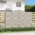 Casa si Gradina - Gradina si terasa - Garduri, panouri si accesorii - Cosuri gabion arcuite 8 buc. 300x50x200/220 cm fier galvanizat - Infinity.ro
