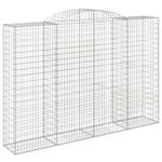 Casa si Gradina - Gradina si terasa - Garduri, panouri si accesorii - Cosuri gabion arcuite 8 buc. 300x50x200/220 cm fier galvanizat - Infinity.ro
