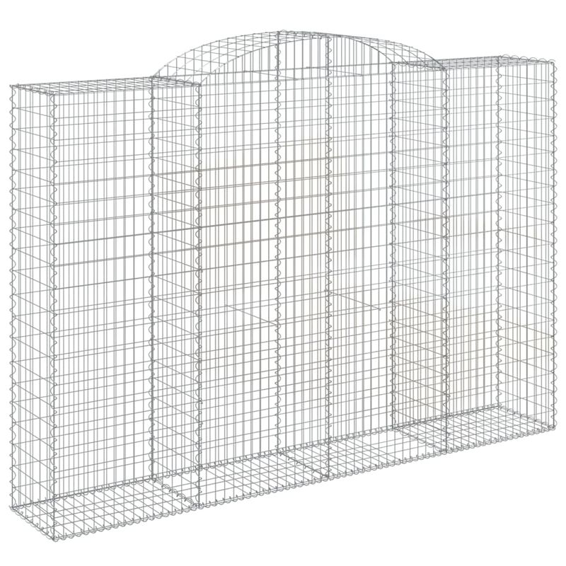 Casa si Gradina - Gradina si terasa - Garduri, panouri si accesorii - Cosuri gabion arcuite 8 buc. 300x50x200/220 cm fier galvanizat - Infinity.ro