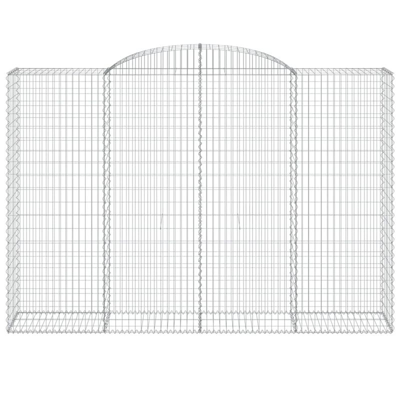 Casa si Gradina - Gradina si terasa - Garduri, panouri si accesorii - Cosuri gabion arcuite 8 buc. 300x50x200/220 cm fier galvanizat - Infinity.ro