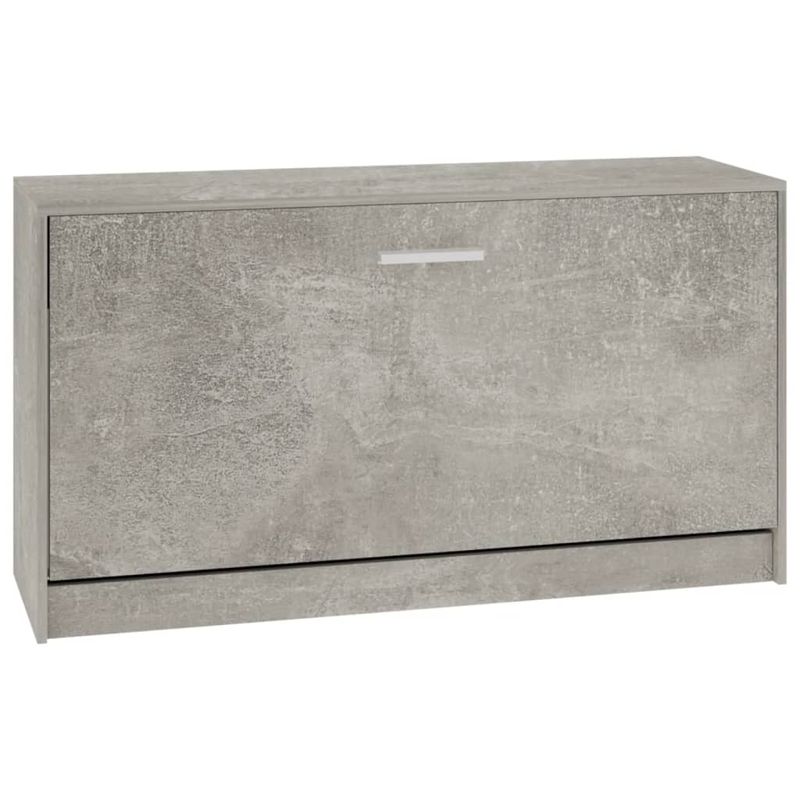 Casa si Gradina - Mobilier - Organizare si depozitare - Organizator incaltaminte - Bancheta pantofar, gri beton, 80x24x45 cm, lemn compozit - Infinity.ro