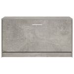 Casa si Gradina - Mobilier - Organizare si depozitare - Organizator incaltaminte - Bancheta pantofar, gri beton, 80x24x45 cm, lemn compozit - Infinity.ro