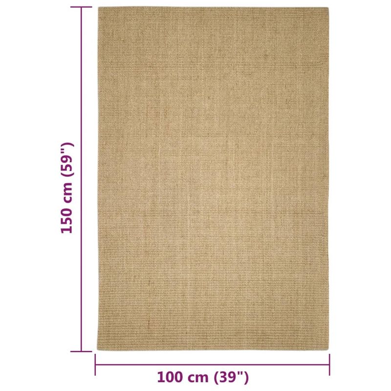 Casa si Gradina - Textile si covoare - Covoare - Covoare casa - Covor din sisal, natural, 100x150 cm - Infinity.ro