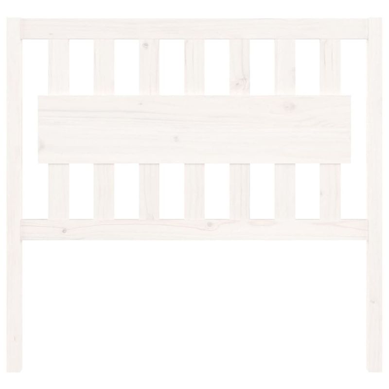 Casa si Gradina - Mobilier - Paturi si accesorii - Accesorii paturi - Tablie de pat, alb, 105,5x4x100 cm, lemn masiv de pin - Infinity.ro