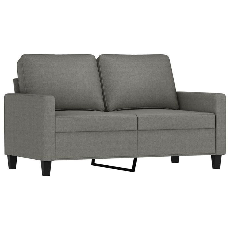 Casa si Gradina - Mobilier - Seturi de mobilier - Seturi living - Set de canapele cu perne, 3 piese, gri inchis, textil - Infinity.ro