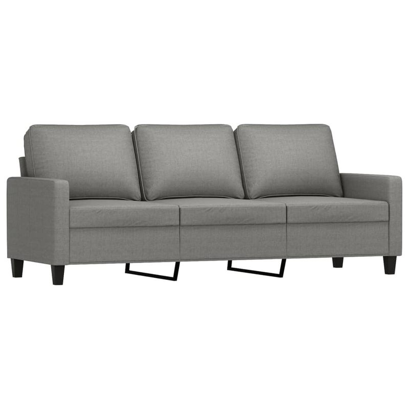 Casa si Gradina - Mobilier - Seturi de mobilier - Seturi living - Set de canapele cu perne, 3 piese, gri inchis, textil - Infinity.ro