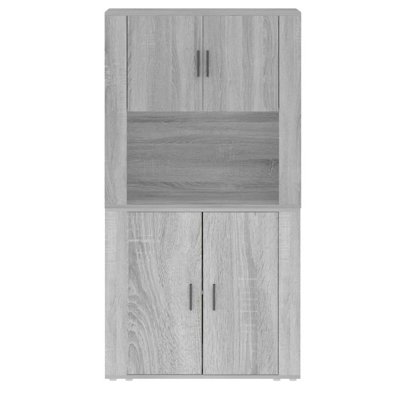 Casa si Gradina - Mobilier - Comode si corpuri - Corpuri bucatarie - Dulap inalt, gri sonoma, lemn compozit - Infinity.ro