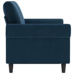 Casa si Gradina - Mobilier - Canapele si coltare - Canapele - Canapea cu 2 locuri, albastru, 120 cm, catifea - Infinity.ro