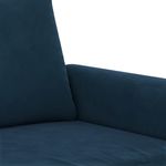 Casa si Gradina - Mobilier - Canapele si coltare - Canapele - Canapea cu 2 locuri, albastru, 120 cm, catifea - Infinity.ro
