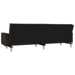 Casa si Gradina - Mobilier - Canapele si coltare - Canapele - Canapea extensibila cu 2 locuri, 2 perne, maro inchis, textil - Infinity.ro