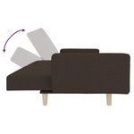Casa si Gradina - Mobilier - Canapele si coltare - Canapele - Canapea extensibila cu 2 locuri, 2 perne, maro inchis, textil - Infinity.ro