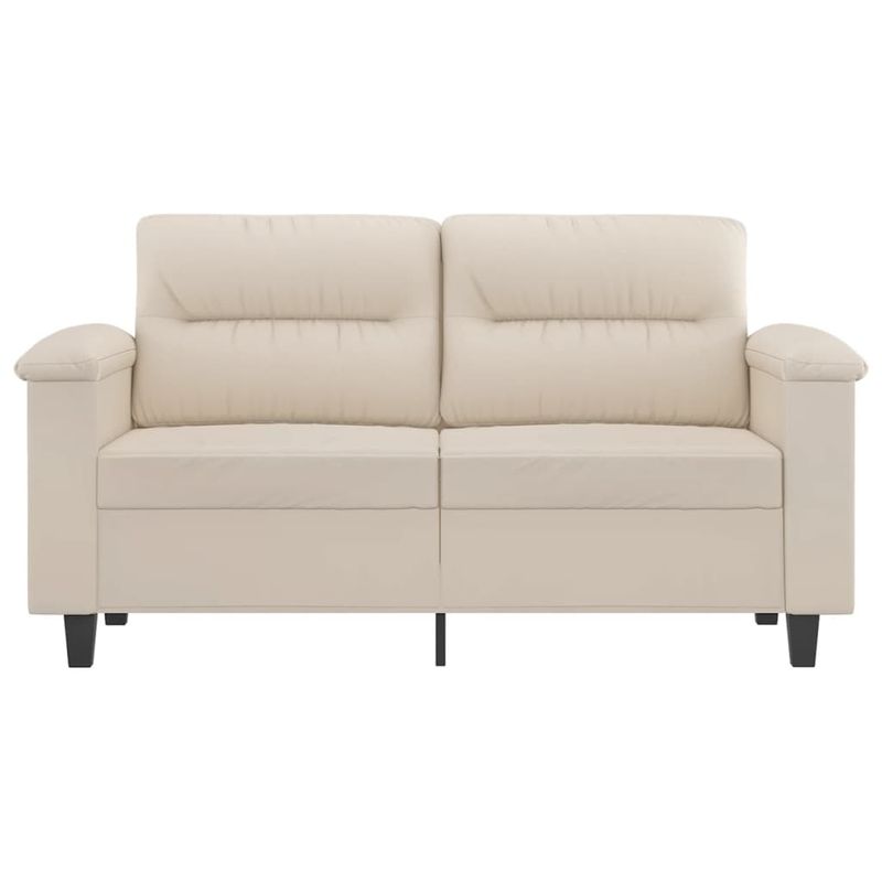 Casa si Gradina - Mobilier - Canapele si coltare - Canapele - Canapea cu 2 locuri, crem, 120 cm, tesatura microfibra - Infinity.ro