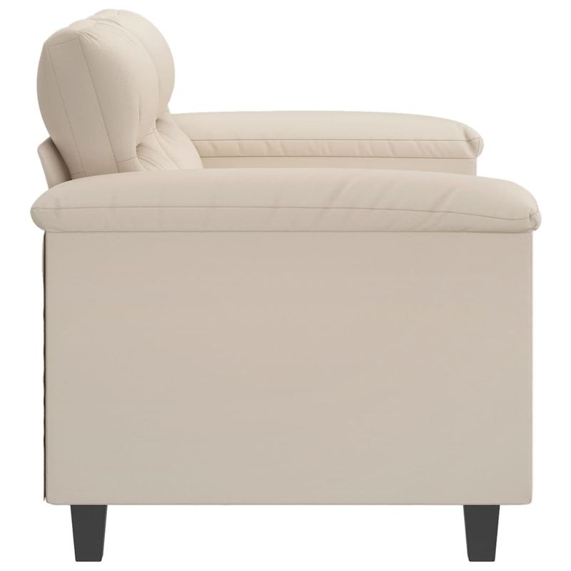 Casa si Gradina - Mobilier - Canapele si coltare - Canapele - Canapea cu 2 locuri, crem, 120 cm, tesatura microfibra - Infinity.ro