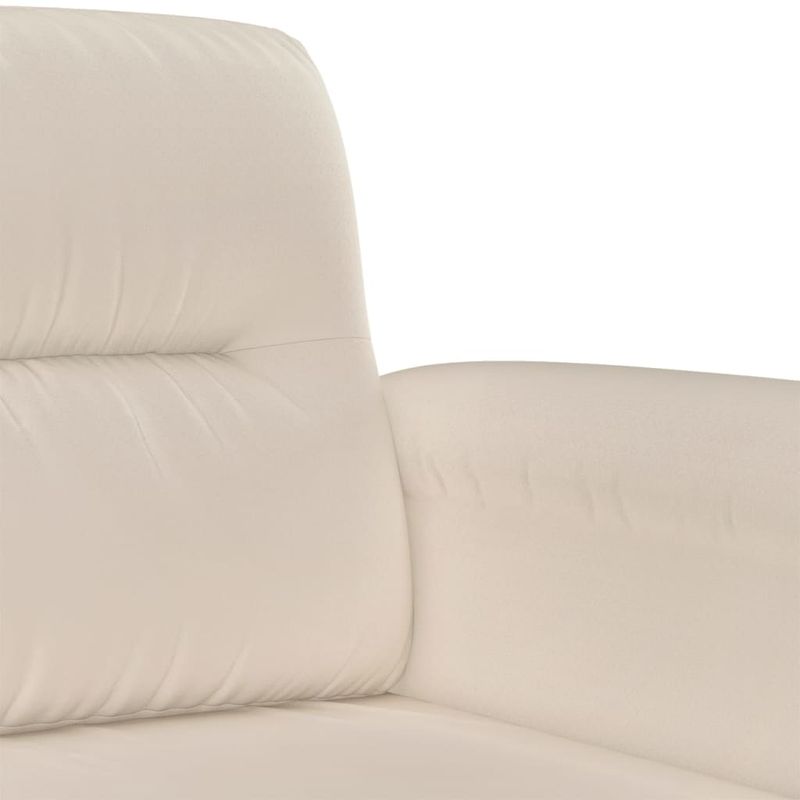 Casa si Gradina - Mobilier - Canapele si coltare - Canapele - Canapea cu 2 locuri, crem, 120 cm, tesatura microfibra - Infinity.ro