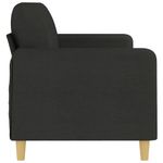 Casa si Gradina - Mobilier - Canapele si coltare - Canapele - Canapea cu 3 locuri, negru, 210 cm, material textil - Infinity.ro
