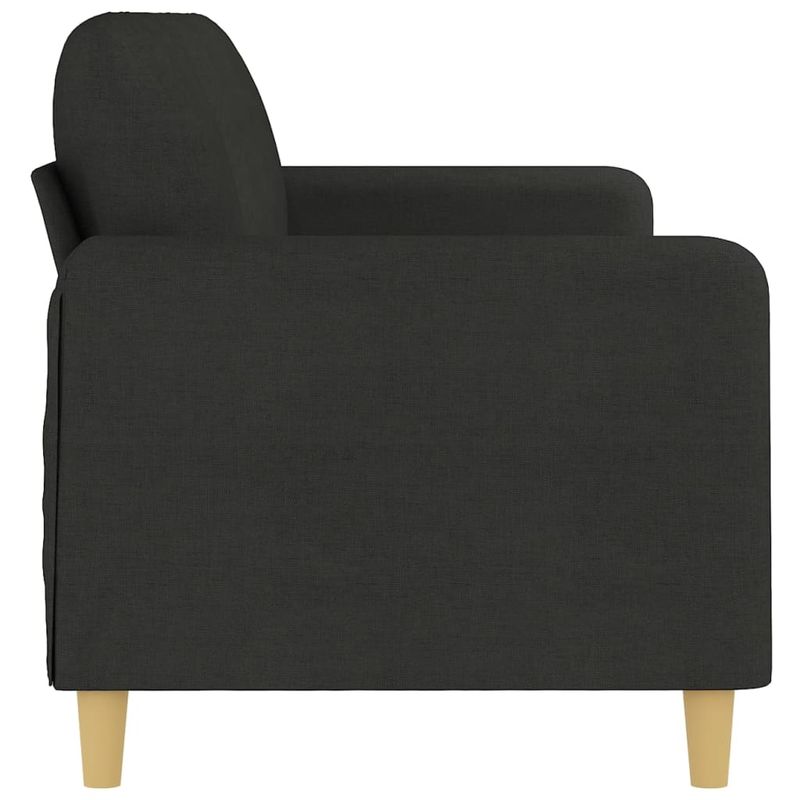 Casa si Gradina - Mobilier - Canapele si coltare - Canapele - Canapea cu 3 locuri, negru, 210 cm, material textil - Infinity.ro