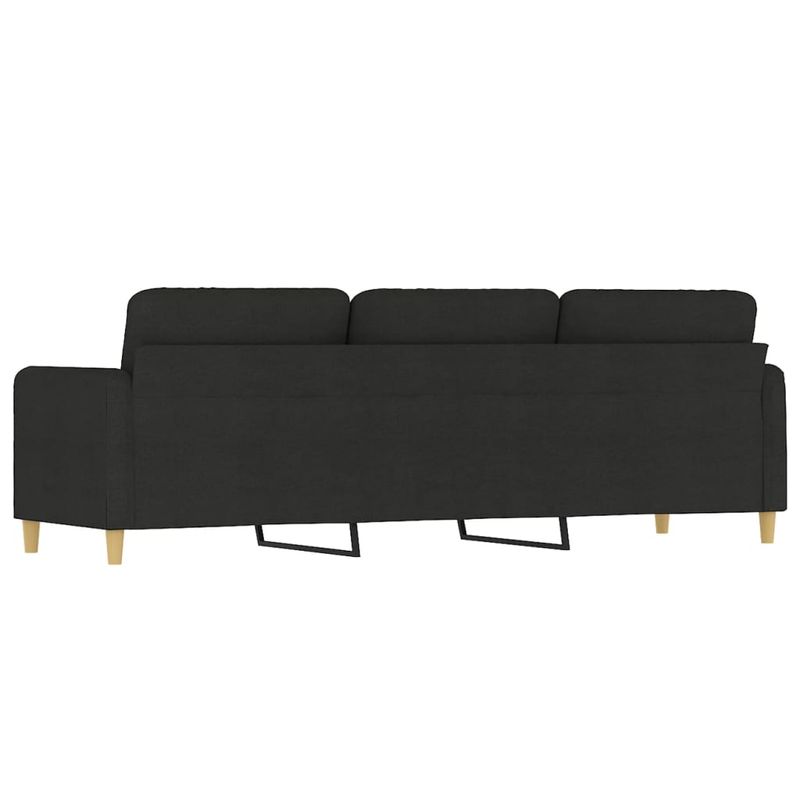 Casa si Gradina - Mobilier - Canapele si coltare - Canapele - Canapea cu 3 locuri, negru, 210 cm, material textil - Infinity.ro