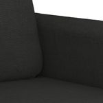 Casa si Gradina - Mobilier - Canapele si coltare - Canapele - Canapea cu 3 locuri, negru, 210 cm, material textil - Infinity.ro