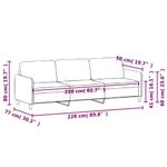 Casa si Gradina - Mobilier - Canapele si coltare - Canapele - Canapea cu 3 locuri, negru, 210 cm, material textil - Infinity.ro