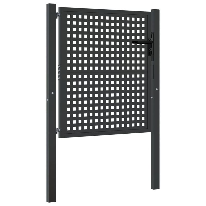 Casa si Gradina - Gradina si terasa - Garduri, panouri si accesorii - Poarta pentru gradina, antracit, 105x150 cm, otel - Infinity.ro