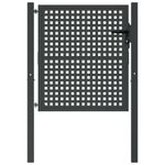 Casa si Gradina - Gradina si terasa - Garduri, panouri si accesorii - Poarta pentru gradina, antracit, 105x150 cm, otel - Infinity.ro