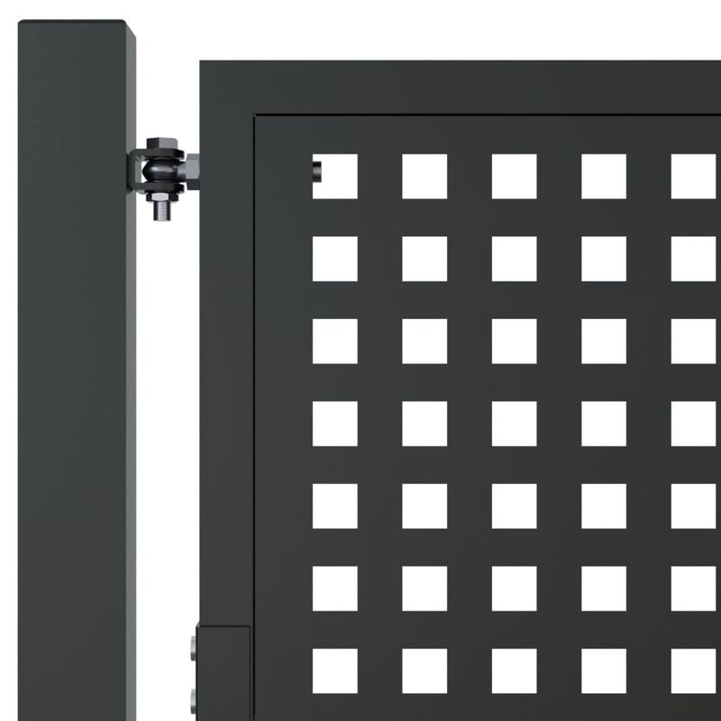 Casa si Gradina - Gradina si terasa - Garduri, panouri si accesorii - Poarta pentru gradina, antracit, 105x150 cm, otel - Infinity.ro