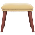 Casa si Gradina - Mobilier - Scaune si fotolii - Tabureti - Taburet, crem alb, 45x29,5x35 cm, catifea - Infinity.ro
