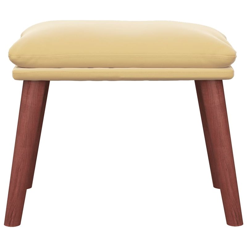 Casa si Gradina - Mobilier - Scaune si fotolii - Tabureti - Taburet, crem alb, 45x29,5x35 cm, catifea - Infinity.ro