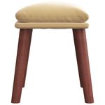 Casa si Gradina - Mobilier - Scaune si fotolii - Tabureti - Taburet, crem alb, 45x29,5x35 cm, catifea - Infinity.ro