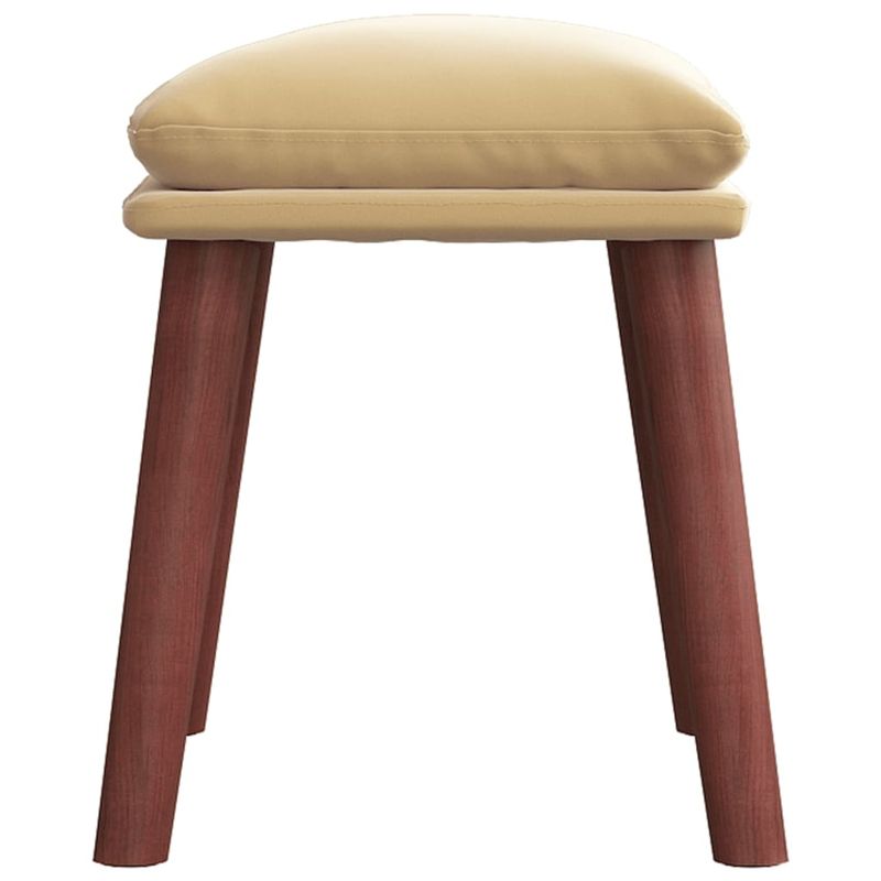 Casa si Gradina - Mobilier - Scaune si fotolii - Tabureti - Taburet, crem alb, 45x29,5x35 cm, catifea - Infinity.ro