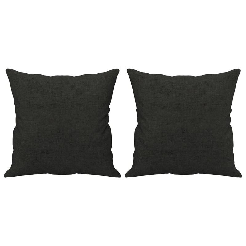 Casa si Gradina - Mobilier - Canapele si coltare - Canapele - Canapea cu 2 locuri cu perne&pernute negru 120 cm textil - Infinity.ro