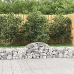 Casa si Gradina - Gradina si terasa - Garduri, panouri si accesorii - Cosuri gabion arcuite 25 buc, 200x30x40/60 cm, fier galvanizat - Infinity.ro