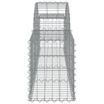 Casa si Gradina - Gradina si terasa - Garduri, panouri si accesorii - Cosuri gabion arcuite 25 buc, 200x30x40/60 cm, fier galvanizat - Infinity.ro