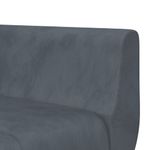 Casa si Gradina - Mobilier - Canapele si coltare - Canapele - Canapea extensibila forma de L gri inchis 275x140x70 cm catifea - Infinity.ro