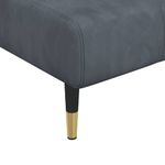 Casa si Gradina - Mobilier - Canapele si coltare - Canapele - Canapea extensibila forma de L gri inchis 275x140x70 cm catifea - Infinity.ro