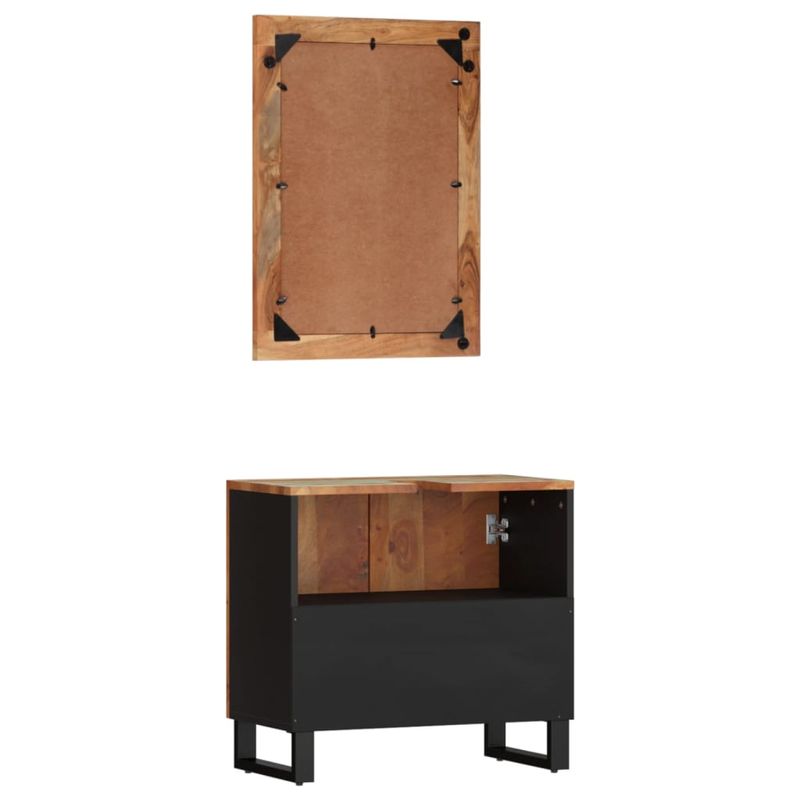 Casa si Gradina - Mobilier - Seturi de mobilier - Seturi baie - Set mobilier de baie, 2 piese, lemn masiv reciclat - Infinity.ro