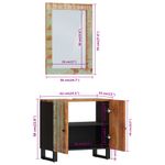 Casa si Gradina - Mobilier - Seturi de mobilier - Seturi baie - Set mobilier de baie, 2 piese, lemn masiv reciclat - Infinity.ro