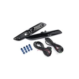 Set 2 Semnalizari Negre Aripa LED Dinamice secventiale cu sticla fumurie pentru BMW F10, F11, F07 fara facelift