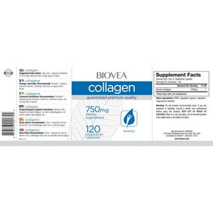 Biovea Colagen Hidrolizat, Tip 1 si 3, 120 Capsule