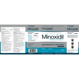 Foligain Minoxidil 5% Solutie cresterea parului barbati (Alcool scazut) 3 luni
