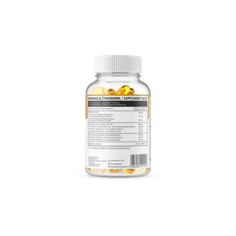 Ingrijire personala si Cosmetice - Sanatate si wellness - Suplimente alimentare - Vitamine si minerale - OstroVit Omega 3-6-9 90 Capsule - Infinity.ro