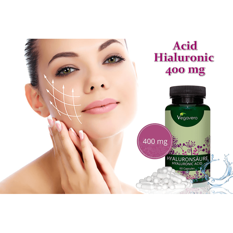 Ingrijire personala si Cosmetice - Sanatate si wellness - Suplimente alimentare - Vitamine si minerale - Vegavero Acid Hialuronic, 600mg, 180 Capsule - Infinity.ro