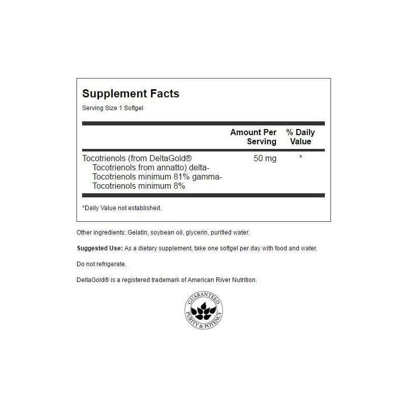 Ingrijire personala si Cosmetice - Sanatate si wellness - Suplimente alimentare - Vitamine si minerale - Swanson Tocotrienols - 50mg - 60 Capsule (suport antioxidant) - Infinity.ro