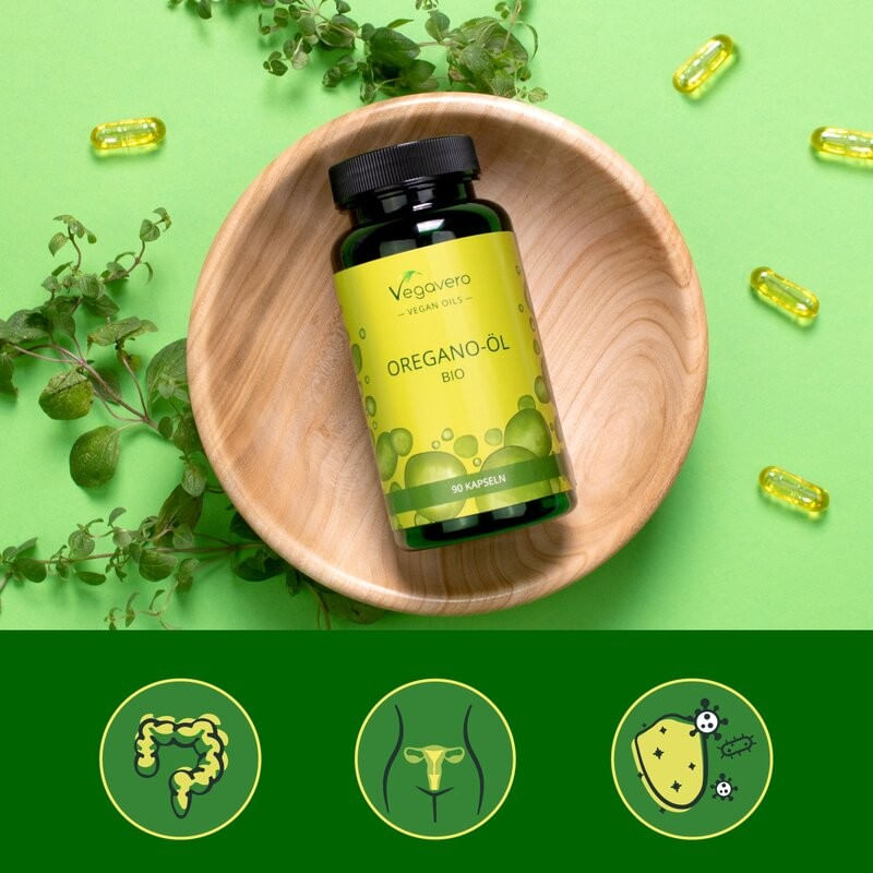 Ingrijire personala si Cosmetice - Sanatate si wellness - Suplimente alimentare - Vitamine si minerale - Vegavero Oregano Oil Organic (Ulei de Oregano Bio) - 90 Capsule - Infinity.ro
