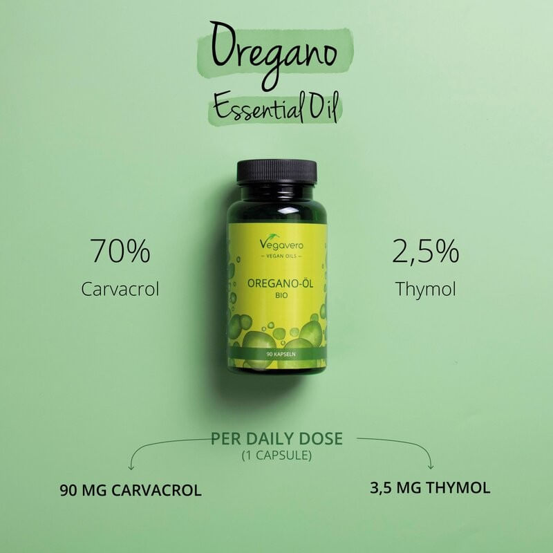 Ingrijire personala si Cosmetice - Sanatate si wellness - Suplimente alimentare - Vitamine si minerale - Vegavero Oregano Oil Organic (Ulei de Oregano Bio) - 90 Capsule - Infinity.ro