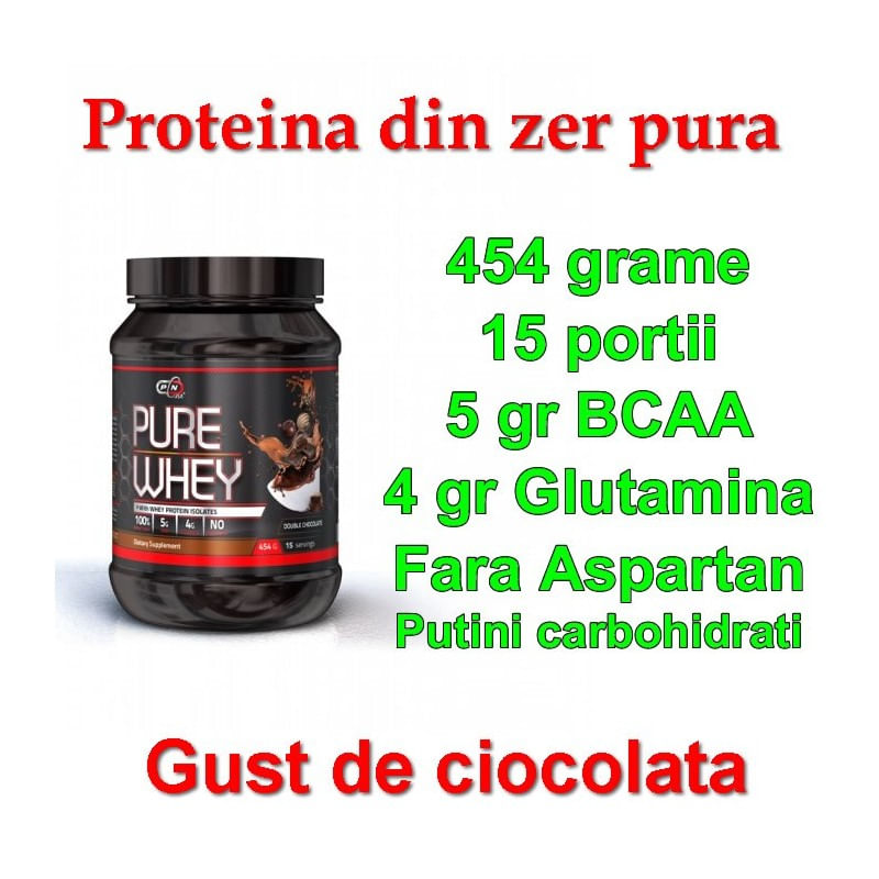 Ingrijire personala si Cosmetice - Sanatate si wellness - Suplimente alimentare - Vitamine si minerale - Pure Nutrition USA Whey Isolate 454 grame - Infinity.ro