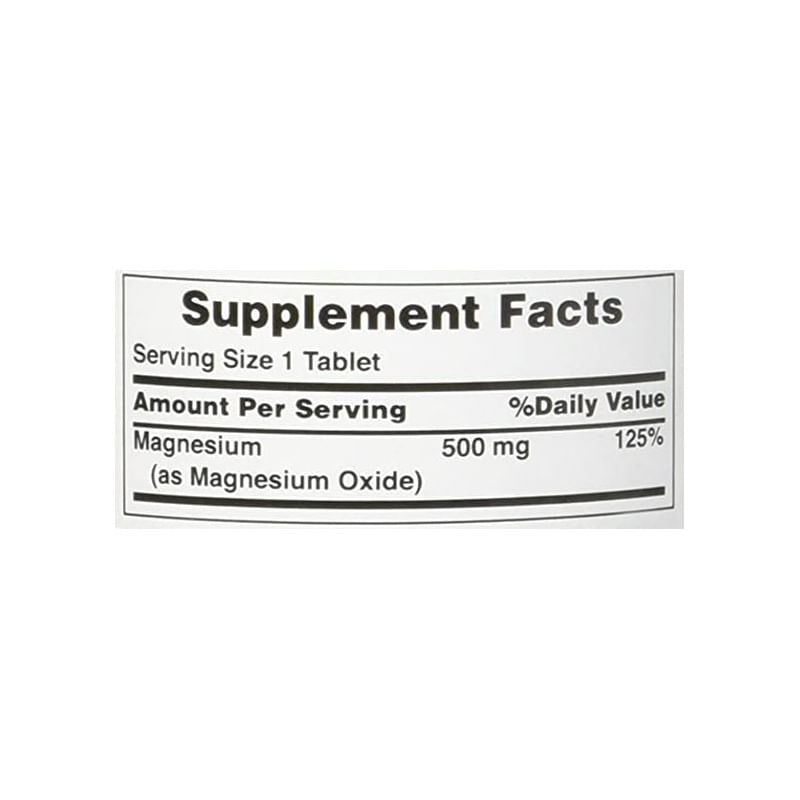 Ingrijire personala si Cosmetice - Sanatate si wellness - Suplimente alimentare - Vitamine si minerale - Puritan Pride, High Potency Magnesium - 500mg - 100 tablete (Magneziu de inalta potenta) - Infinity.ro