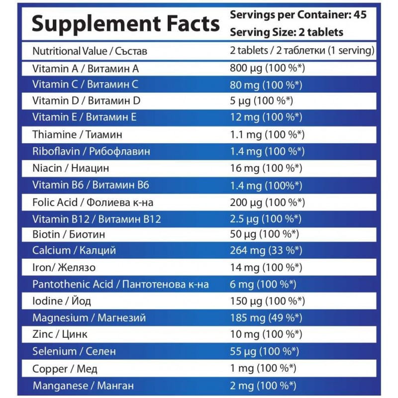 Ingrijire personala si Cosmetice - Sanatate si wellness - Suplimente alimentare - Vitamine si minerale - HS Labs A-Z Vitamine 90 Tablete - Infinity.ro