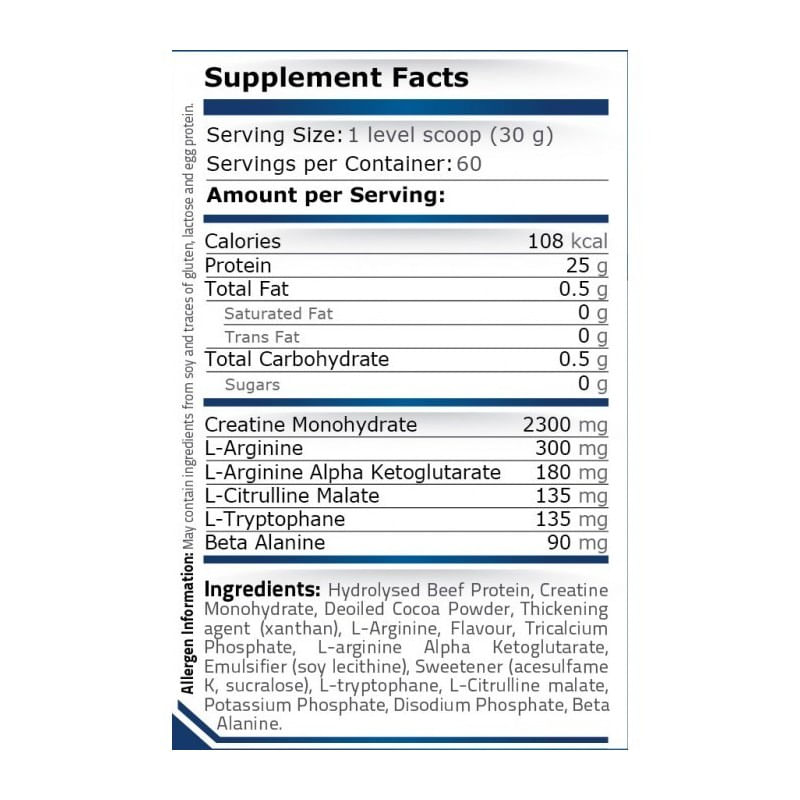 Ingrijire personala si Cosmetice - Sanatate si wellness - Nutritie sportiva - Proteine - Pure Nutrition USA Beef Protein 1814 grame (Proteina din carne de vita) - Infinity.ro
